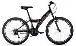 Черный велосипед  Forward  Dakota 24 1.0  2020