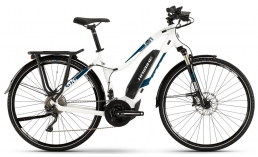 Белый велосипед  Haibike  SDURO Trekking 4.0 Damen 500Wh 20-G XT  2019