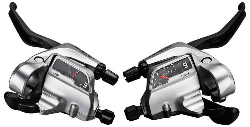  Шифтер с тормозной ручкой Shimano Alivio T4000, лев/пр, 3x9 ск.