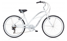Белый велосипед  Electra  Cruiser Lux 7D '24  2019
