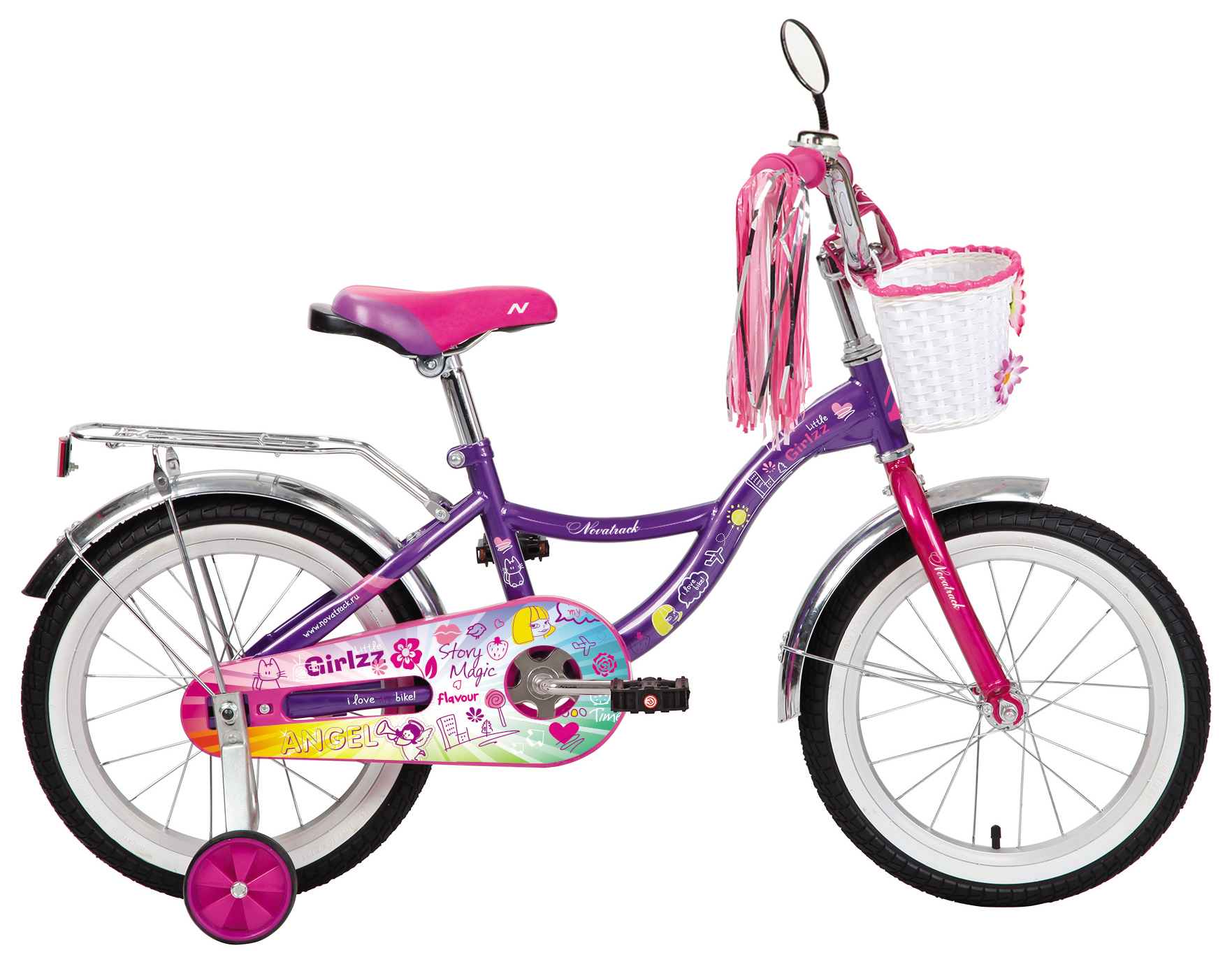  Велосипед Novatrack Little Girlzz 16 2019