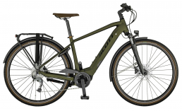 Электровелосипед зеленый  Scott  Sub Tour eRide 30 Men  2021