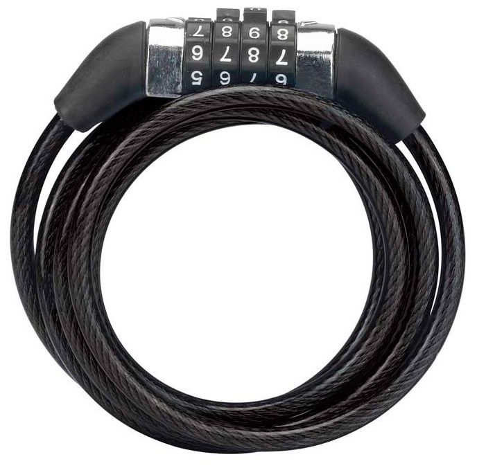  Кодовый замок для велосипеда XLC Combination lock-spiral cable 8 x 1200 mm