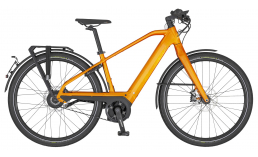 Оранжевый велосипед  Scott  Silence eRide Evo  2020