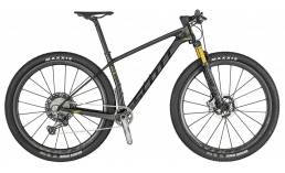 Черный велосипед  Scott  Scale RC 900 SL  2019