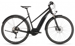 Черный велосипед  Cube  Cross Hybrid EXC Allroad 500 Trapez  2019