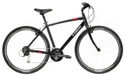 Черный велосипед  Trek  Verve 3  2017