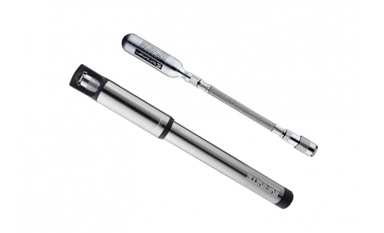 Напольный насос для велосипеда  Birzman  Infinite Apogee Road CO2 Silver серебристый