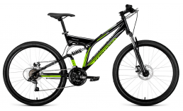 Двухподвесный велосипед начального уровня  Forward  Raptor 26 2.0 disc  2019