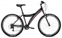 Черный велосипед  Forward  Dakota 26 1.0  2022