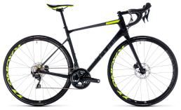 Черный велосипед  Cube  Attain GTC SLT Disc  2018