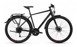 Черный велосипед  Cube  Travel  2022