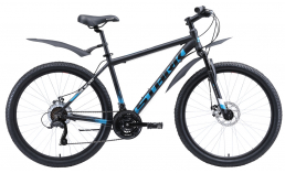 Черный велосипед  Stark  Indy 26.1 D Microshift  2020