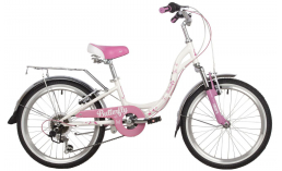 Розовый велосипед  Novatrack  Butterfly 6 sp. 20  2022