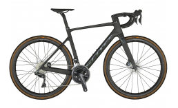Черный велосипед  Scott  Addict eRIDE 10 (2021)  2021