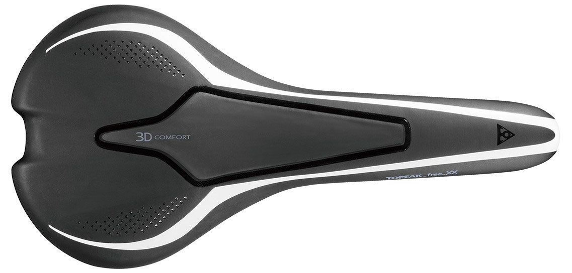  Седло для велосипеда Topeak Free XX Carbon Black & White