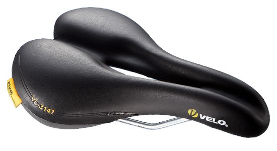  Седло для велосипеда Velo VL-3147 комфорт, D2 анатомическое, рамка сталь