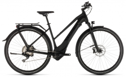 Черный велосипед  Cube  Kathmandu Hybrid SL 500 Trapez  2019