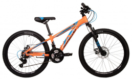 Оранжевый велосипед  Novatrack  Extreme Disc 21 sp. 24"  2024