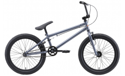 Серебристый велосипед BMX  Stark  Madness BMX 1  2022