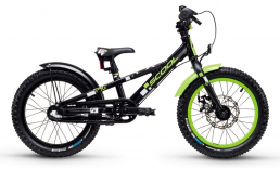 Черный велосипед  Scool  faXe 16, 3 alloy  2019