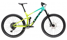 Зеленый двухподвесный велосипед  Trek  Slash 8 29  2019