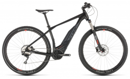 Черный велосипед  Cube  Acid Hybrid Pro 400 29  2019