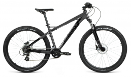 Черный велосипед  Forward  Quadro 27,5 3.0 HD  2022