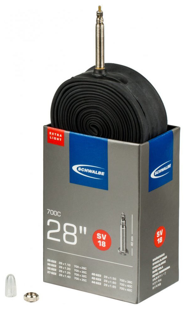  Камера для велосипеда Schwalbe SV18 EXTRA LIGHT,28/44-622,28-1,1-1,7 40 mm