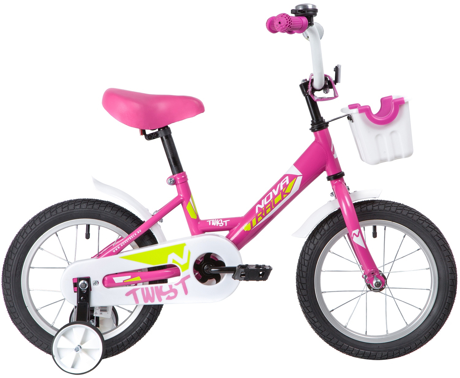  Отзывы о Детском велосипеде Novatrack Twist 14 с корзинкой 2020
