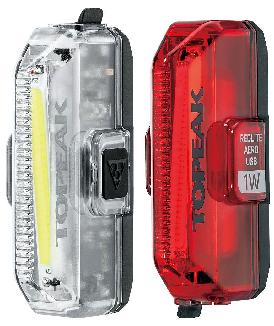  Комплект фонарей Topeak Aero USB 1W Combo WhiteLite & RedLite kit w/super bright