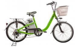 Электровелосипед зеленый  Eltreco  Goccia  2017